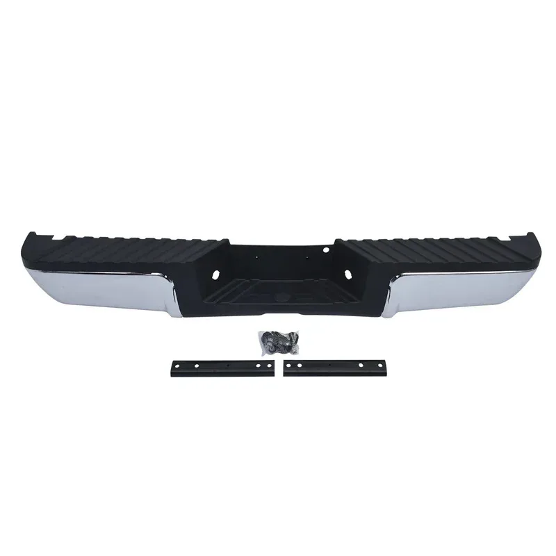 Complete Chrome Rear Bumper Assembly For 2008-2016  F-250 F-350 F-450