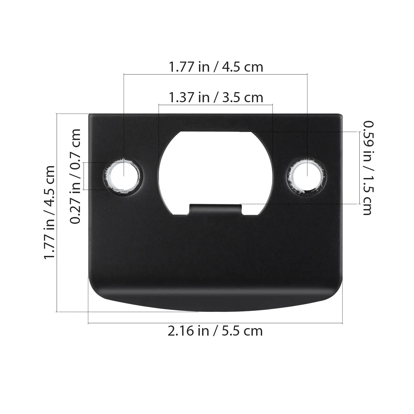 4Pcs Deadbolt Strike Plate Stainless Steel Door Reinforcement Plates Replacement Covers for Lock Stability Security