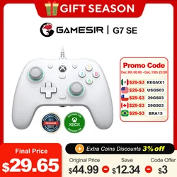 Gamesir G7 SE XBOX Controller PC Przewodowy kontroler gier dla XBOX Series X S One Windows11 10 Steam Gamepad Joystick z efektem Halla