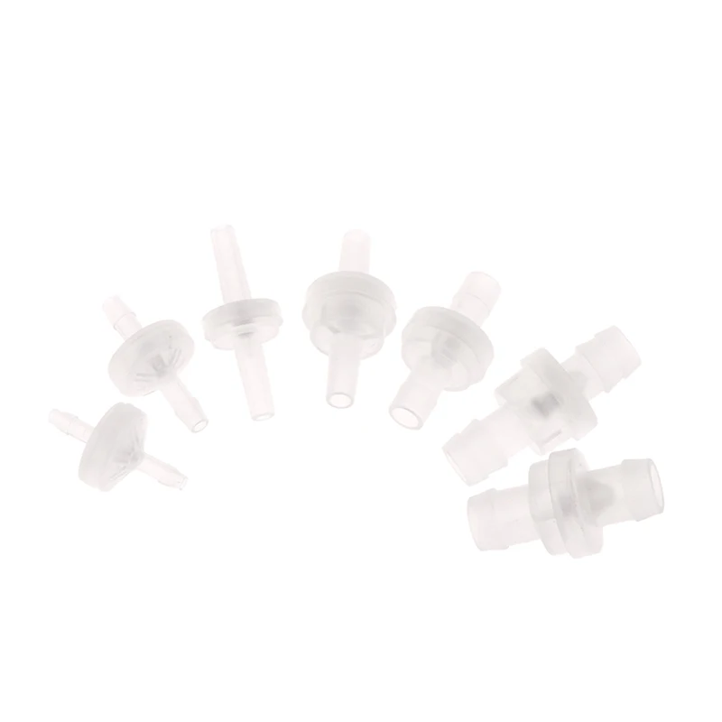 Diameter 3mm 4mm 5mm 6mm 8mm 10mm 12mm Plastic Check Valve One-Way Pagoda Inline Non-Return Gas Liquid Water Fluid Stopper