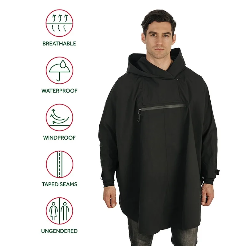 Veste d'équitation imperméable et coupe-vent, manteau d'équitation respirant, imperméable équestre, couleur noire