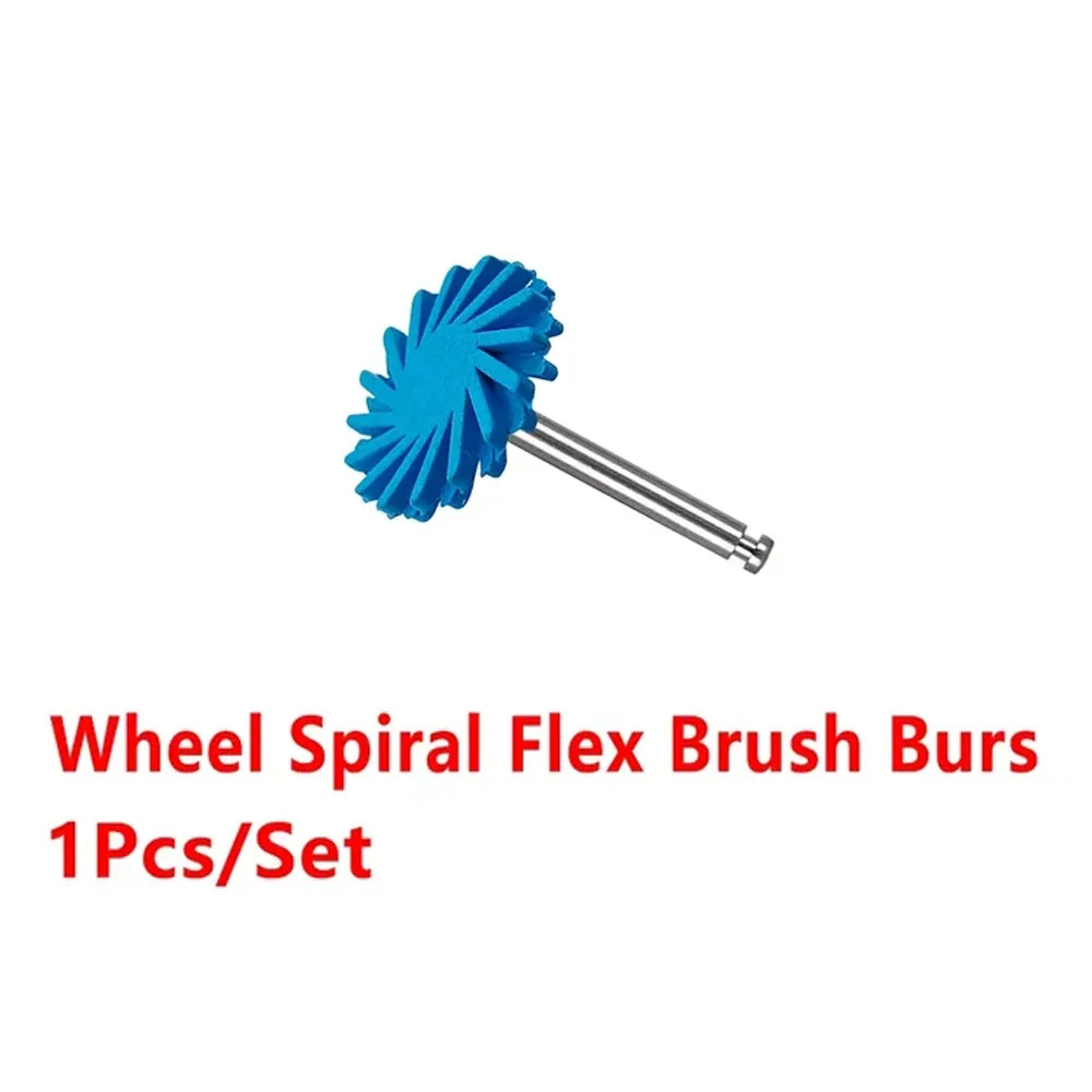 1Pcs Dental Rubber Polisher Composite Resin Polishing Discs Diamond System Burs RA Dentistry Polish Wheel Spiral Flex Tools