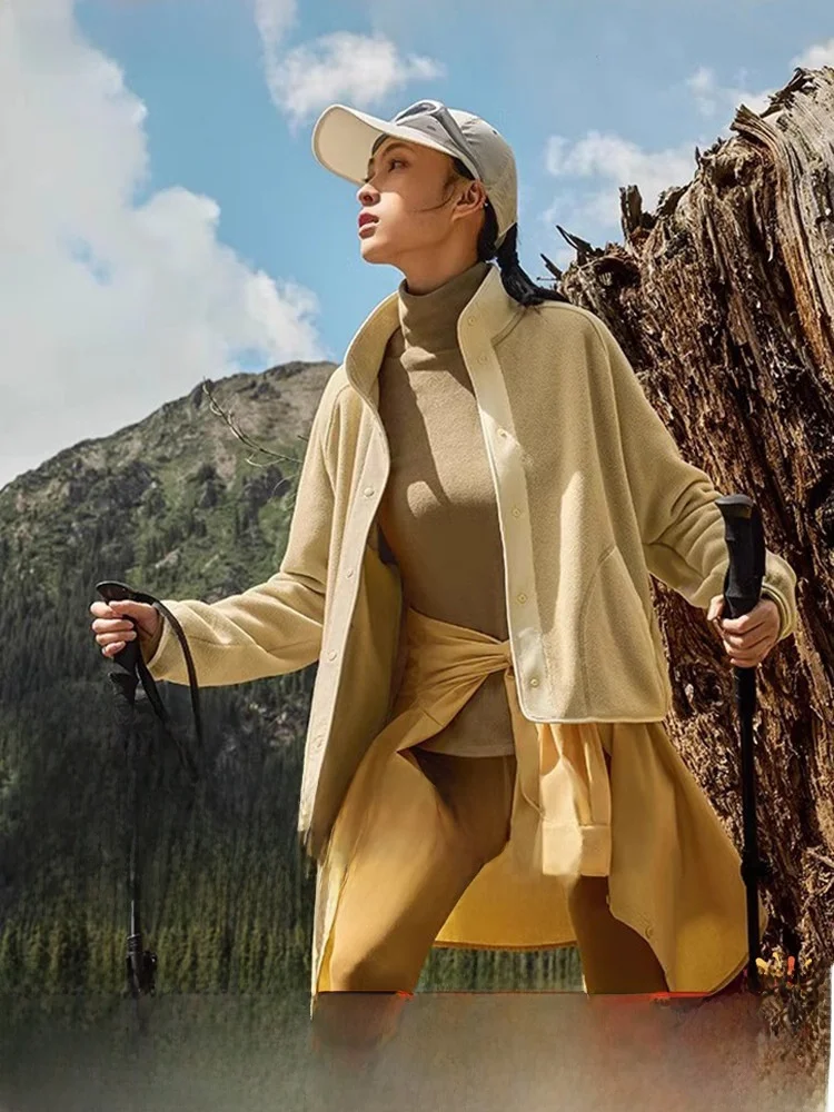 

Женская куртка Banana Le Fce Jaet для ранней осени, повседневная, для активного отдыха, из тонкого флиса, с внутренней подкладкой, тонкая верхняя одежда