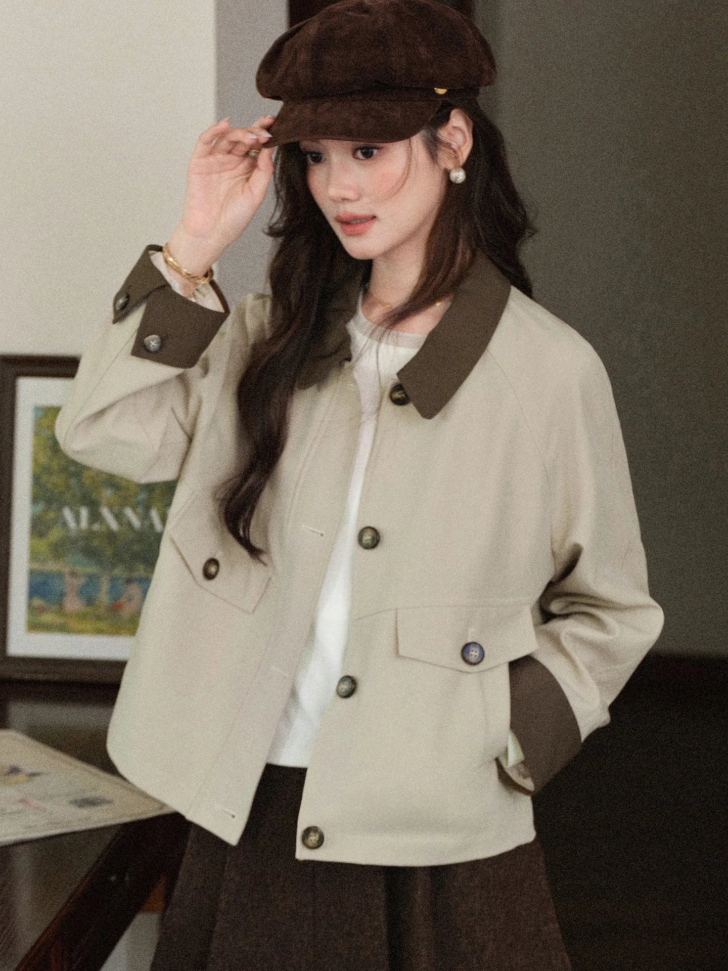 

Ele ort i Color Outerwear for Women Unique Personali Unique Sle Loose Fit Long Sve Autumn New Arrival Ladies ...