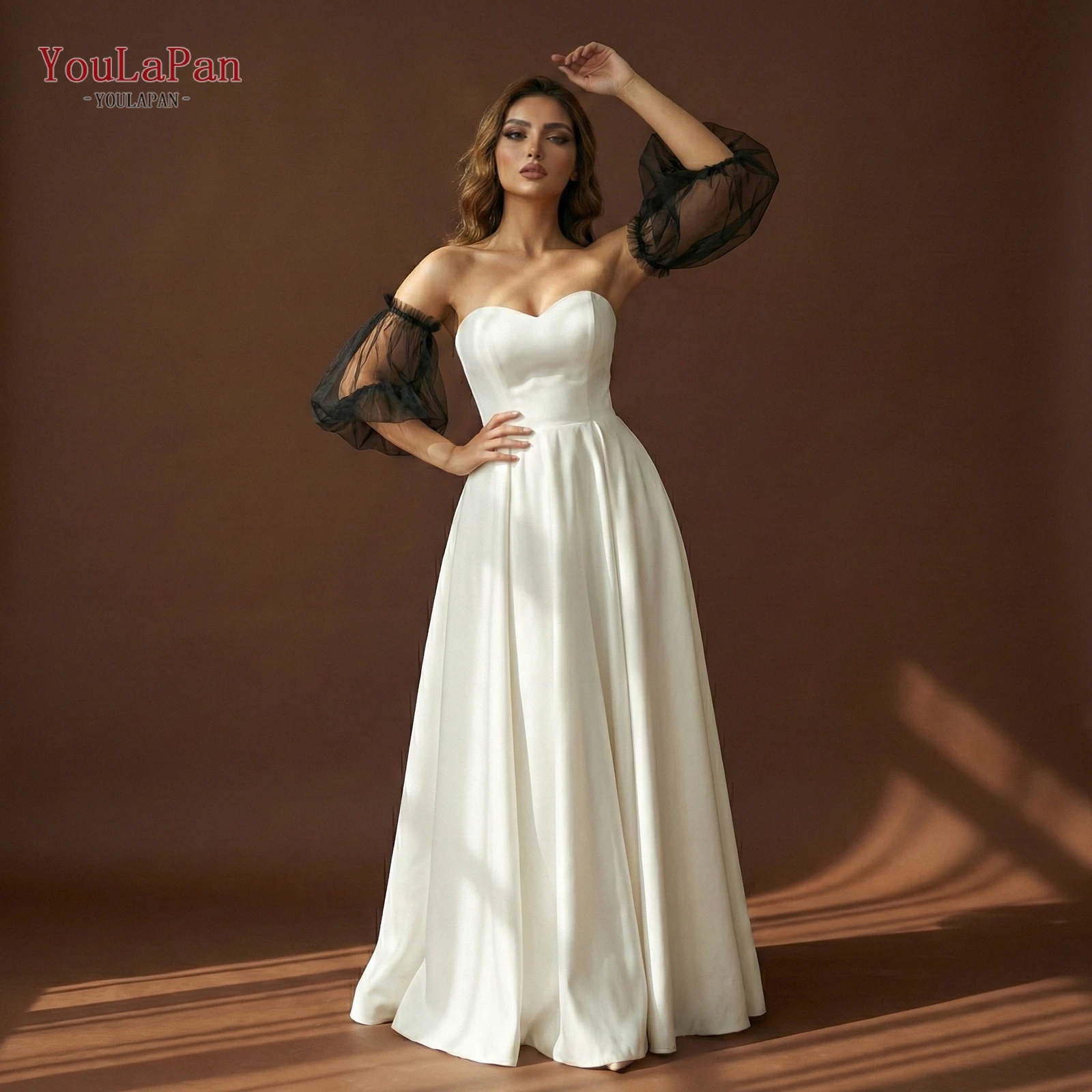 TOPQUEEN Oversized Stretch Puff Sleeves Wedding Party Removable Arm DecorationsSummer Long Stage Performance Sleeves VM10