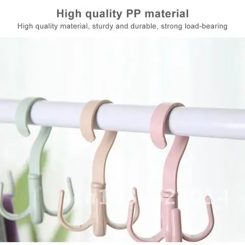 Bag Holder Space Saving Bag Hanger Wardrobes Clothes Rack Degree Rotation Shoes Belt Scarf Hanging Rack Kitchen Pot Pan Hanger