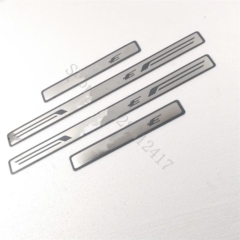 Car Styling Door Sill Strip For Ford Mustang MACH-E 2021-2024 Stainless Scuff Plate Peda Pedal Cover Stickers Auto Accessories