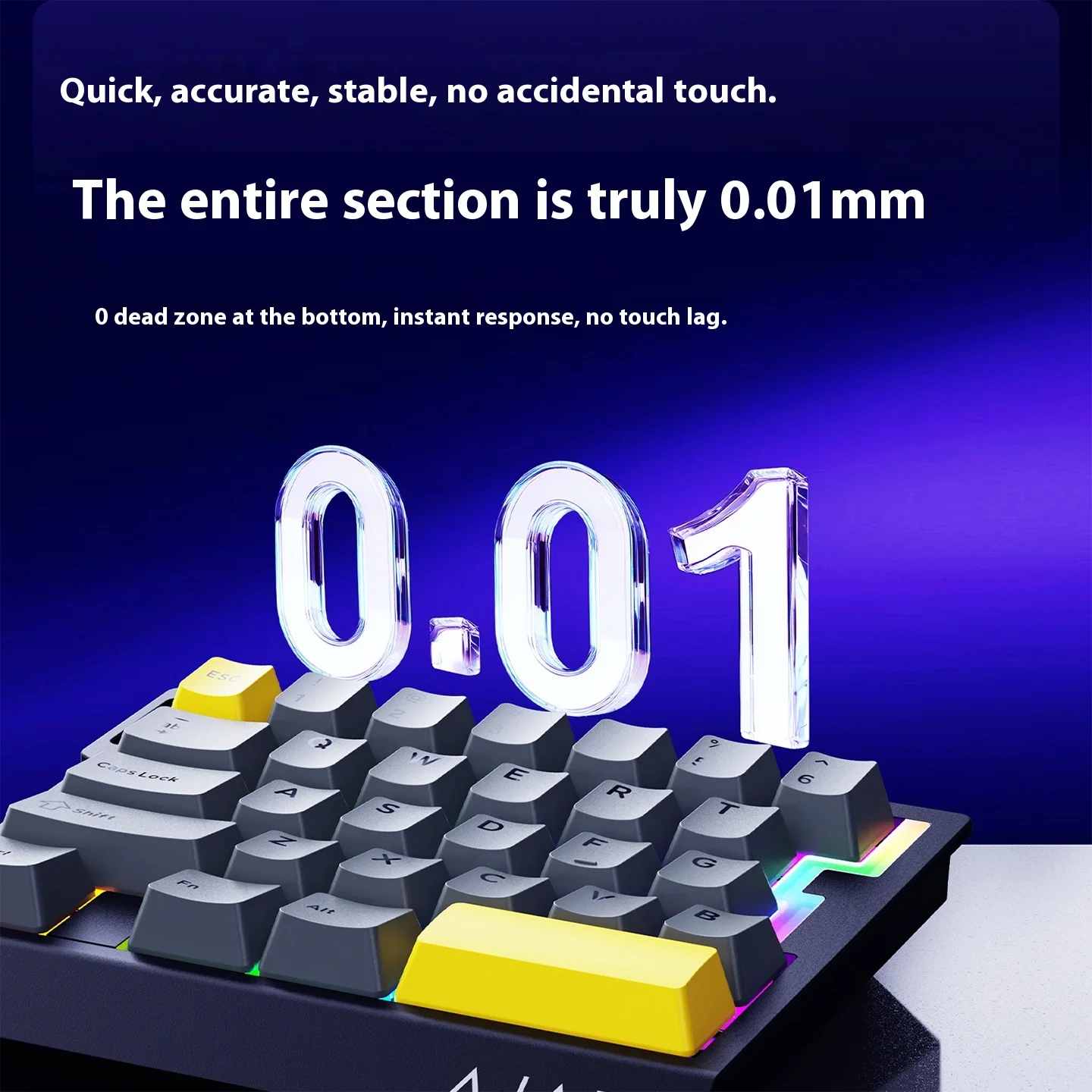 AJAZZ AK029 Magnetic Switch Mechanical Keyboard Portable Mini Wired Gaming Esports Single-Handed Design for Computer Office Use