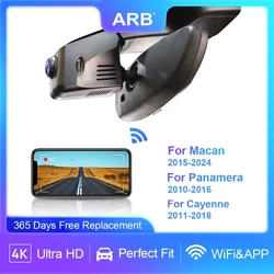 ARB 4K Car DVR for Porsche Macan 95B & Panamera 970 & Cayenne 958 (92A E2), OEM Style Dash Camera with WIFI APP & Night Vision