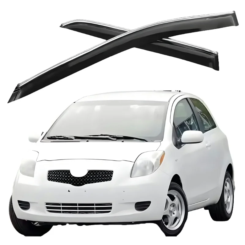 

Auto Parts Acrylic Car Rain guard sunroof Wind Deflector door window visor for Toyota Yaris 2008-2013