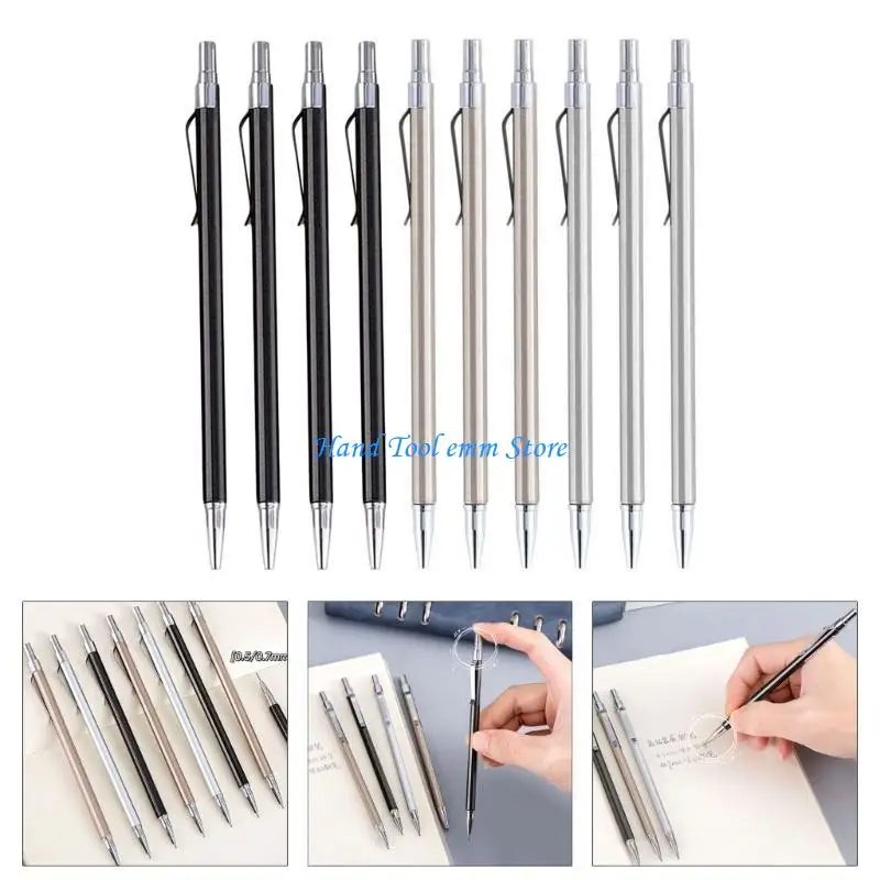 

H37F 10Pcs Automatic Drafting Pencil Mechanical Pencils Drawing Automatic Pencil