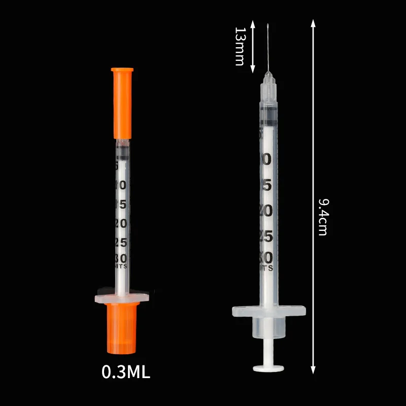 50/100 Stück Veterinär-Injektor Einweg-Geflügel-Spritze mit Einstellbarer Kontinuierlicher Funktion, 29g Nadel, für Vieh, Rinder und Haustiere – Detail 3