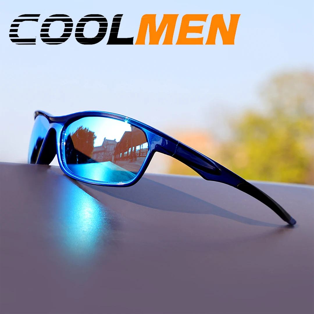 COOLMEN Polarized Fishing Sunglasses UV400 Men Women Polarized Sun Glasses For Outdoor Sports Driving Cycling Baseball Eyewear