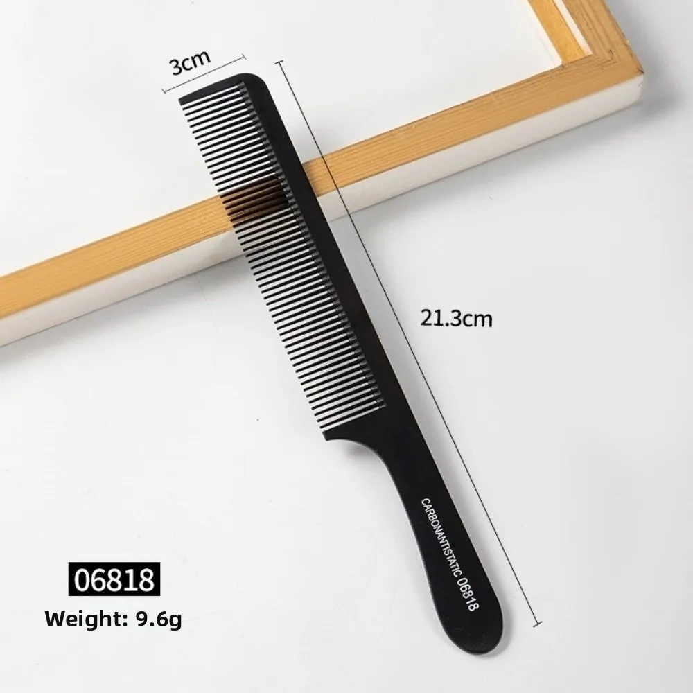 Black Flattop Hair Cutting Comb Heat Resistant Double-sided Hair Comb Anti-static Wide Tooth Hairdressing Comb