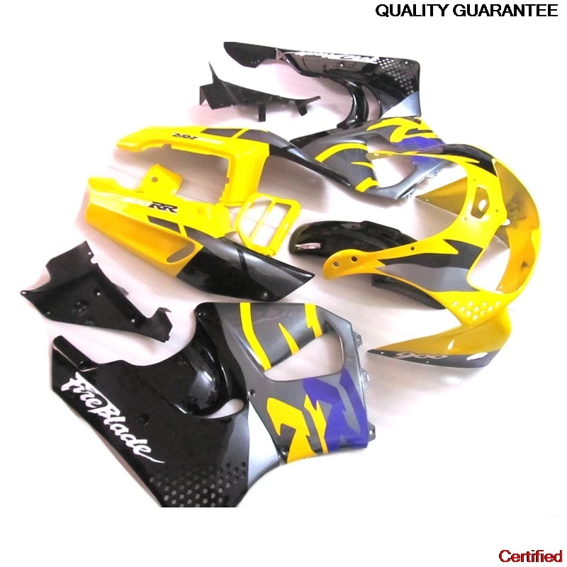 

Fairings For HONDA CBR900RR 893 1996 1997 Yellow Black Fairing Kit CBR893RR 96 97 XF50