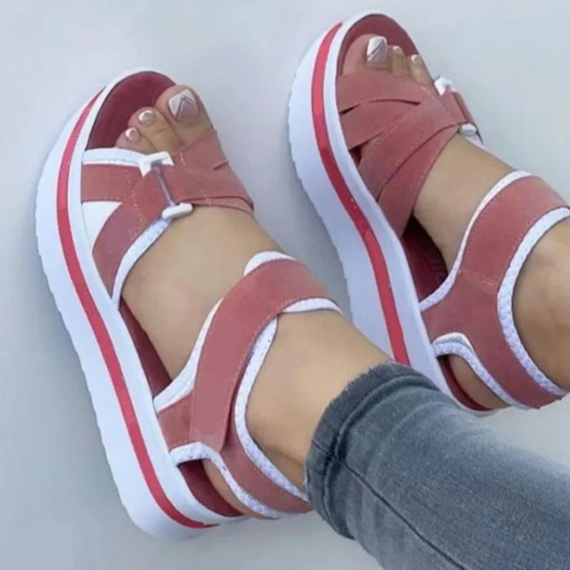 Women\'s Sandals Summer 2024 Heels Sandals For Summer Shoes Women Platform Sandals Lightweight Wedge Shoes Heeled Sandalias Mujer