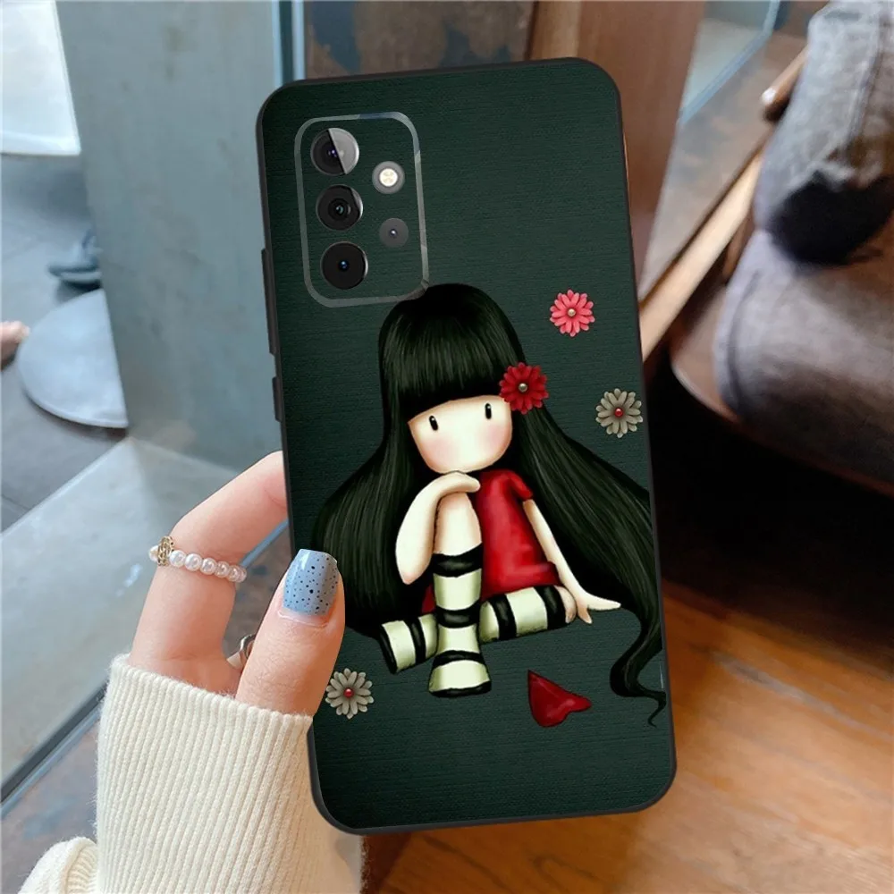 Cute toilet Girl Kid santoro_gorjuss   Phone Case For SamsungS24,23,22,21,S20 Ultra Pro 10,S30Plus,S9,20lite Ultra Black Cover