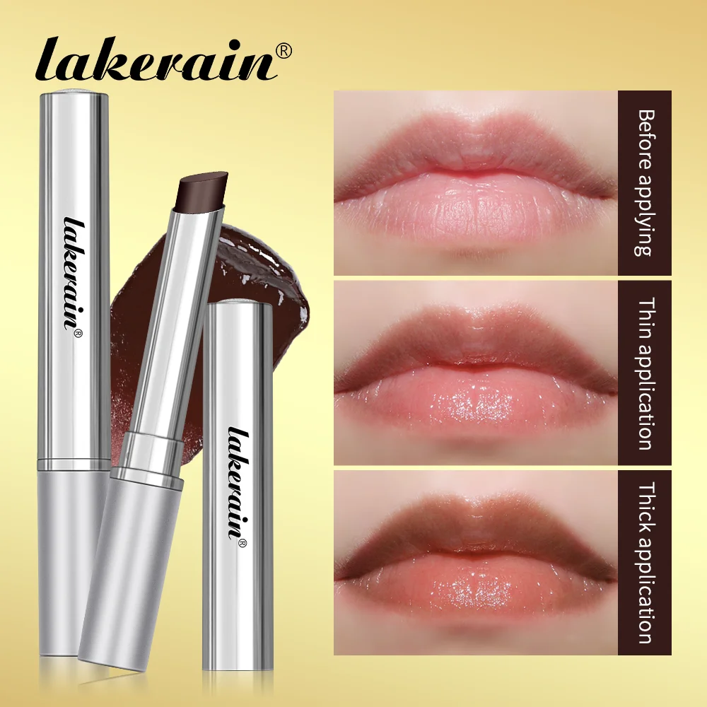 Lakerain Balsamo per labbra al miele nero Rossetto Idratante a lunga durata Colore naturale Texture cremosa Nutriente Cura delle labbra Gloss Cosmetico