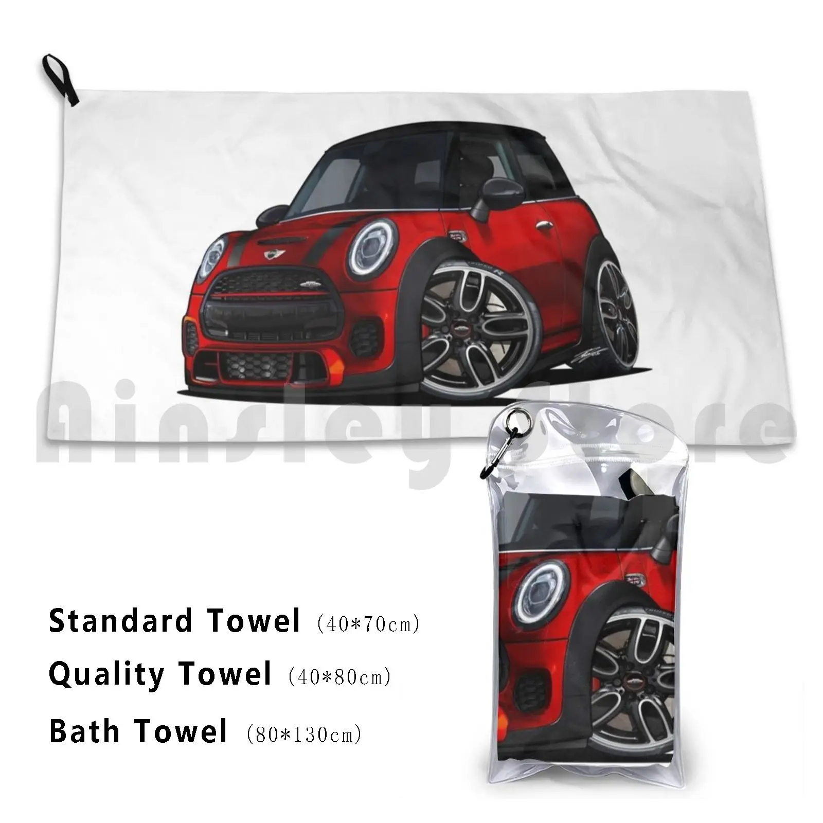 2019 Mini Cooper S Jcw Red Bath Towel Beach Cushion 120 Mini Cooper Mini Cooper S Cooper S Jcw Mini Jcw John