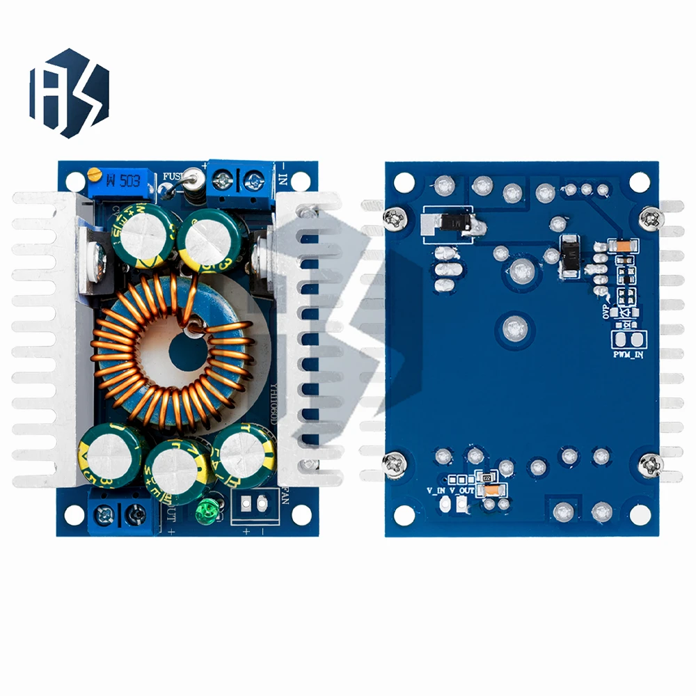Module convertisseur Buck DC-DC 12A – Régulateur de tension abaisseur réglable (entrée 5-40 V) avec faible ondulation à 95% d'efficacité