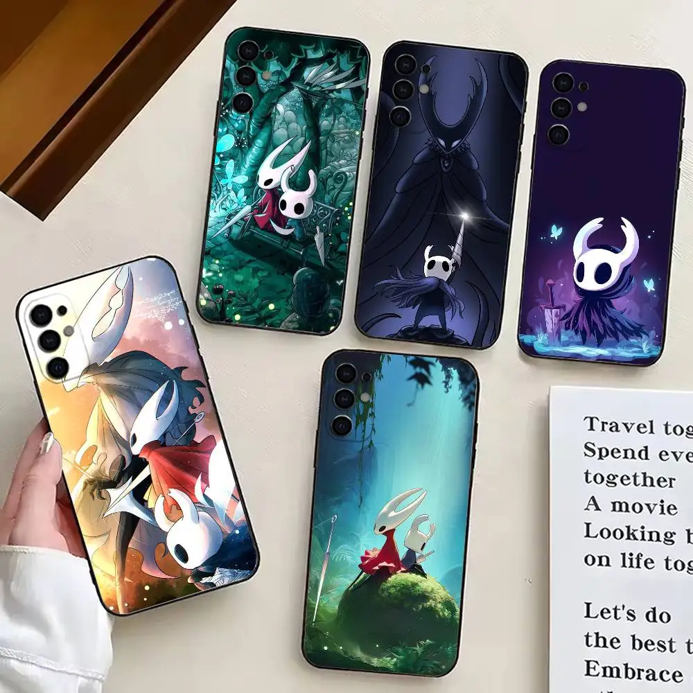 

Game H-Hollow K-Knight cute Phone Case For Samsung S25,S24,S21,S22,S23,S30,Ultra,S20,Plus,Fe,Soft Silicone Black Cover