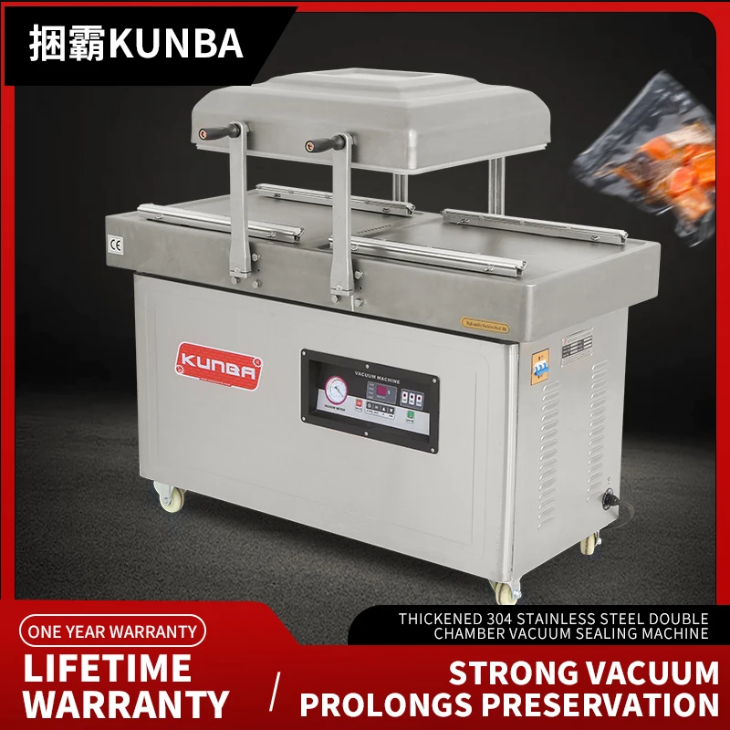 ماكينة غلق الطعام بالفراغ من Duo Chamber D'embalage Sous Vide Empacadora Empacaquetadora Selladora Al Vacio Doble Campana