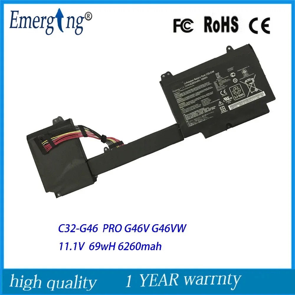 

11.1V 69Wh New Laptop Battery for ASUS C32-G46 G46 G46V G46VW Ultrabook PRO