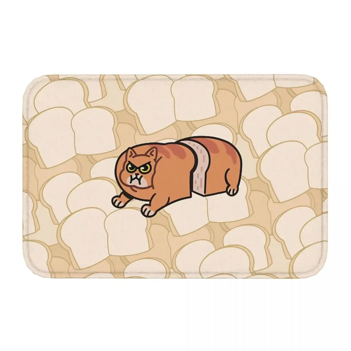 Meme Bedroom Mat Chubby Cat Loaf Rug Home Doormat Kitchen Carpet Decoration