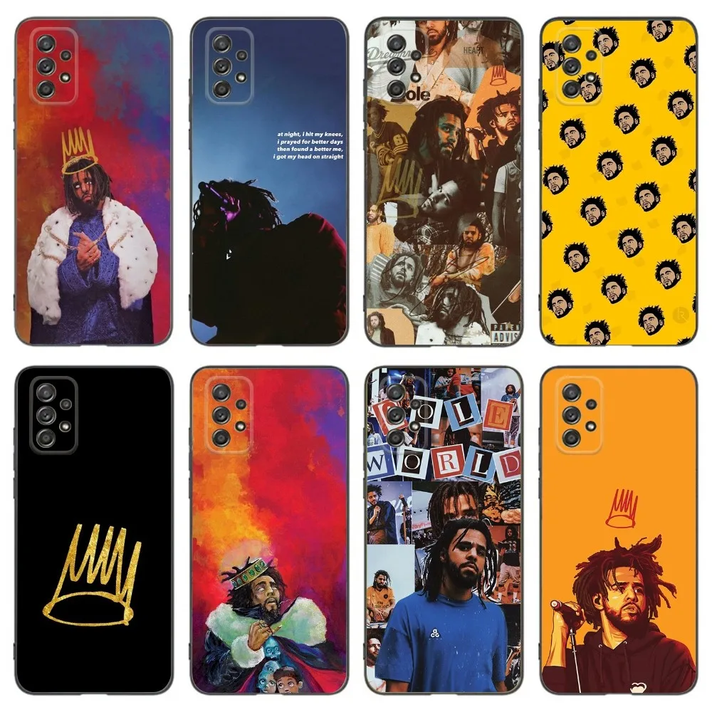 Rapper J C-Cole Phone Case For Samsung Galaxy A13,A21s,A22,A31,A32,A52,A53,A71,A80,A91 Soft Black Phone Cover