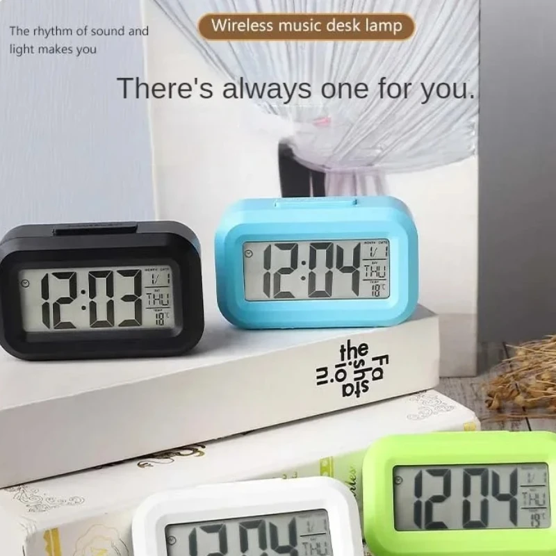 Decoraciones de escritorio, reloj de mesa, decoración de dormitorio, reloj despertador Digital Led, datos, calendario, escritorio electrónico multifunción
