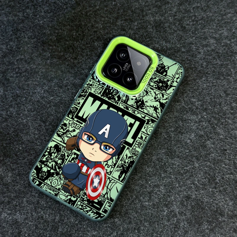 SpiderMan Deadpool Heroic Anime For Xiaomi Mi 11 12T 13T Poco F4 F3 X3 X5 C51 C50 M3 M5S Pro Lite 5G Colorful Silver Phone Case