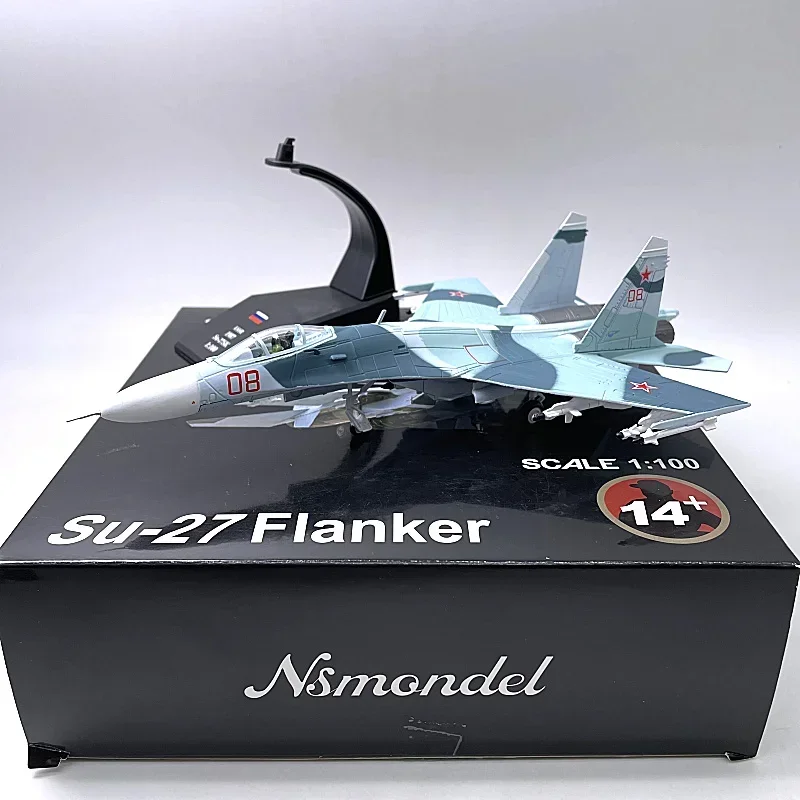 Proportional 1:100 Su 27 Flanker Airplane Model  Russia Air Force Static simulation product Aircraft Unit Models