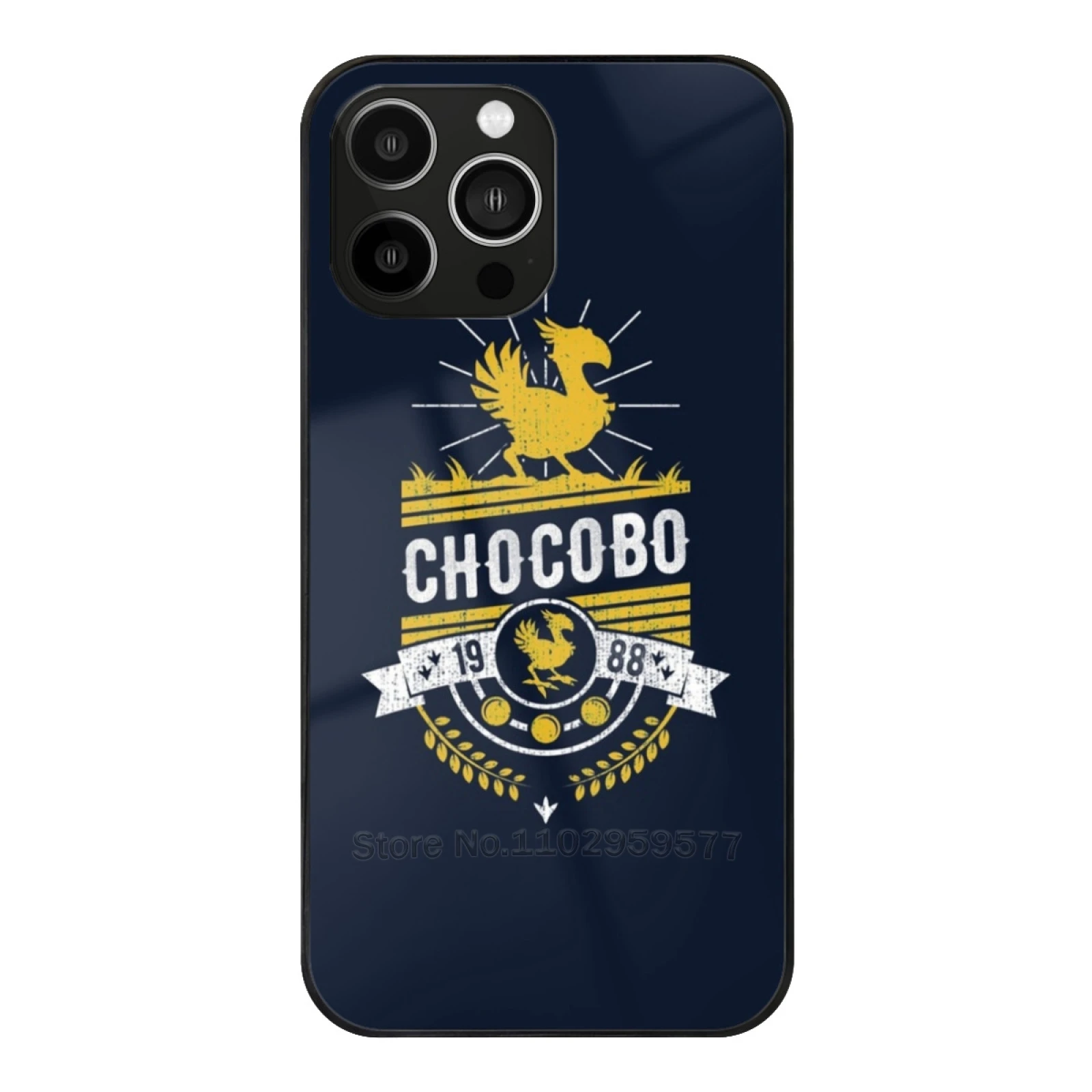 Chocobo Glass Case For Apple Iphone 15 14 13 Pro 11 12 7 8 Plus Xs Max Tempered Phone Cover Final Fantasy Vii Cloud Strife Ff7