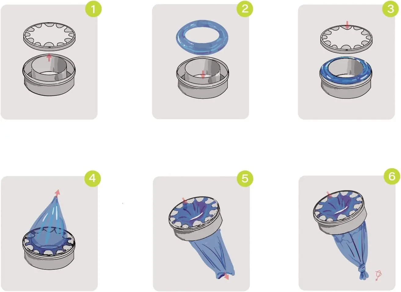 10 szt. Wkładów do wiaderka na pieluchy, pasujące do pieluch Angelcare, wkłady do pieluch do Tommee do Twist Click