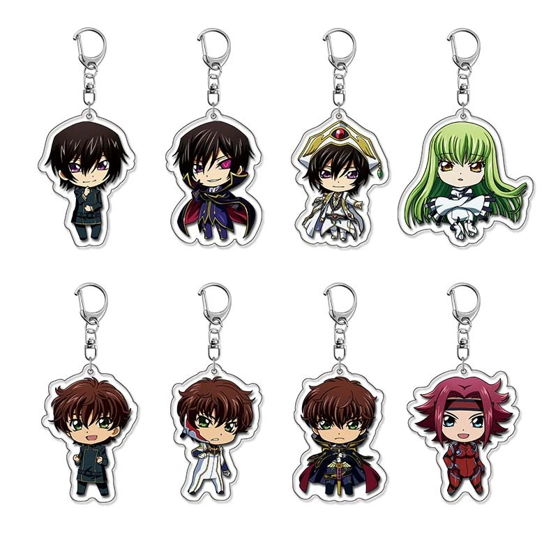 Anime Code Geass Lelouch Of The Rebellion Acryl Schlüsselanhänger Schmuck Geschenktüte Charms Schlüsselanhänger Souvenir Kreativer Schlüsselanhänger Anhänger