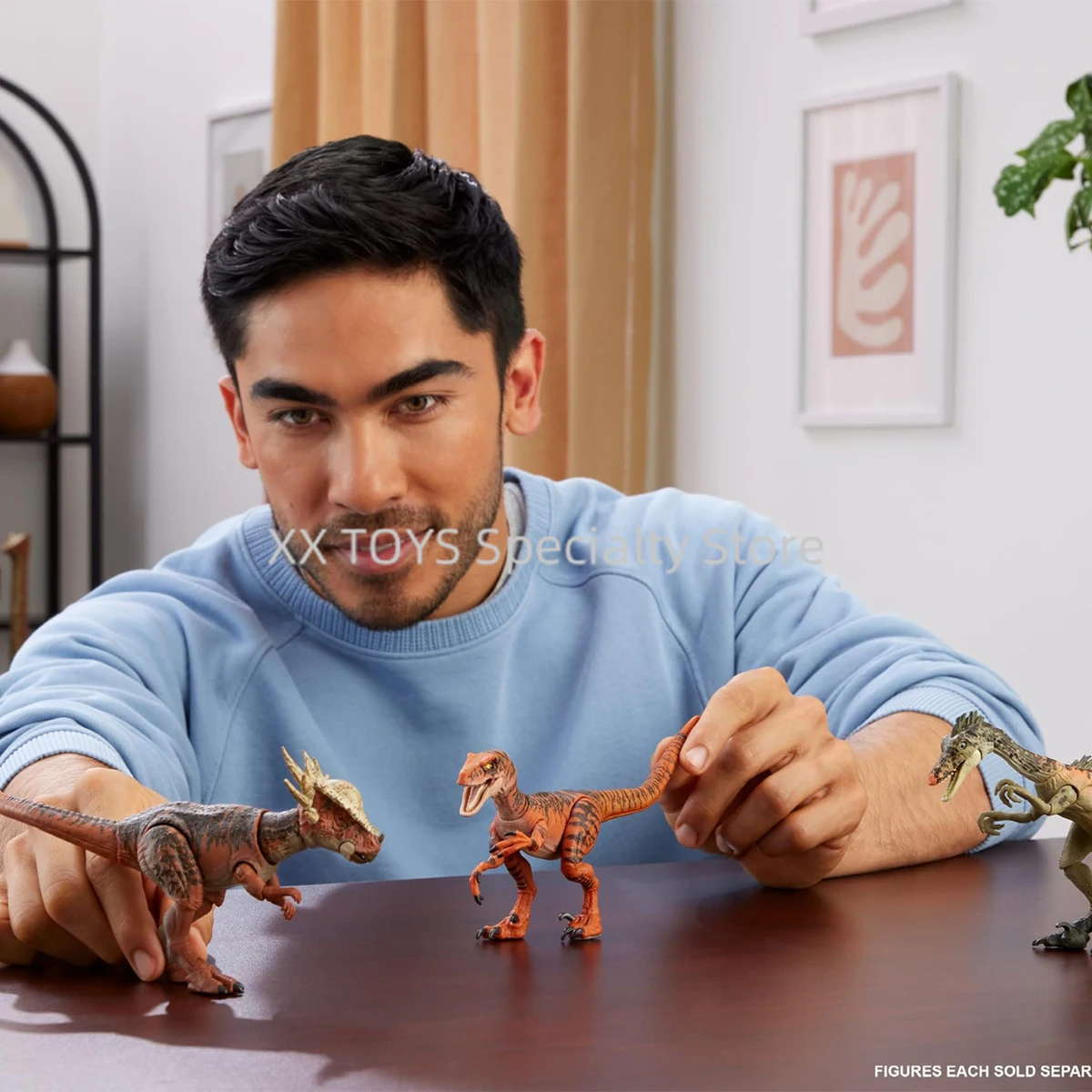 쥬라기 세계 해먼드 컬렉션 공룡 액션 피규어 장난감 Velociraptor Atrociraptor Tiger Stygimoloch 소년 Collectible Toys