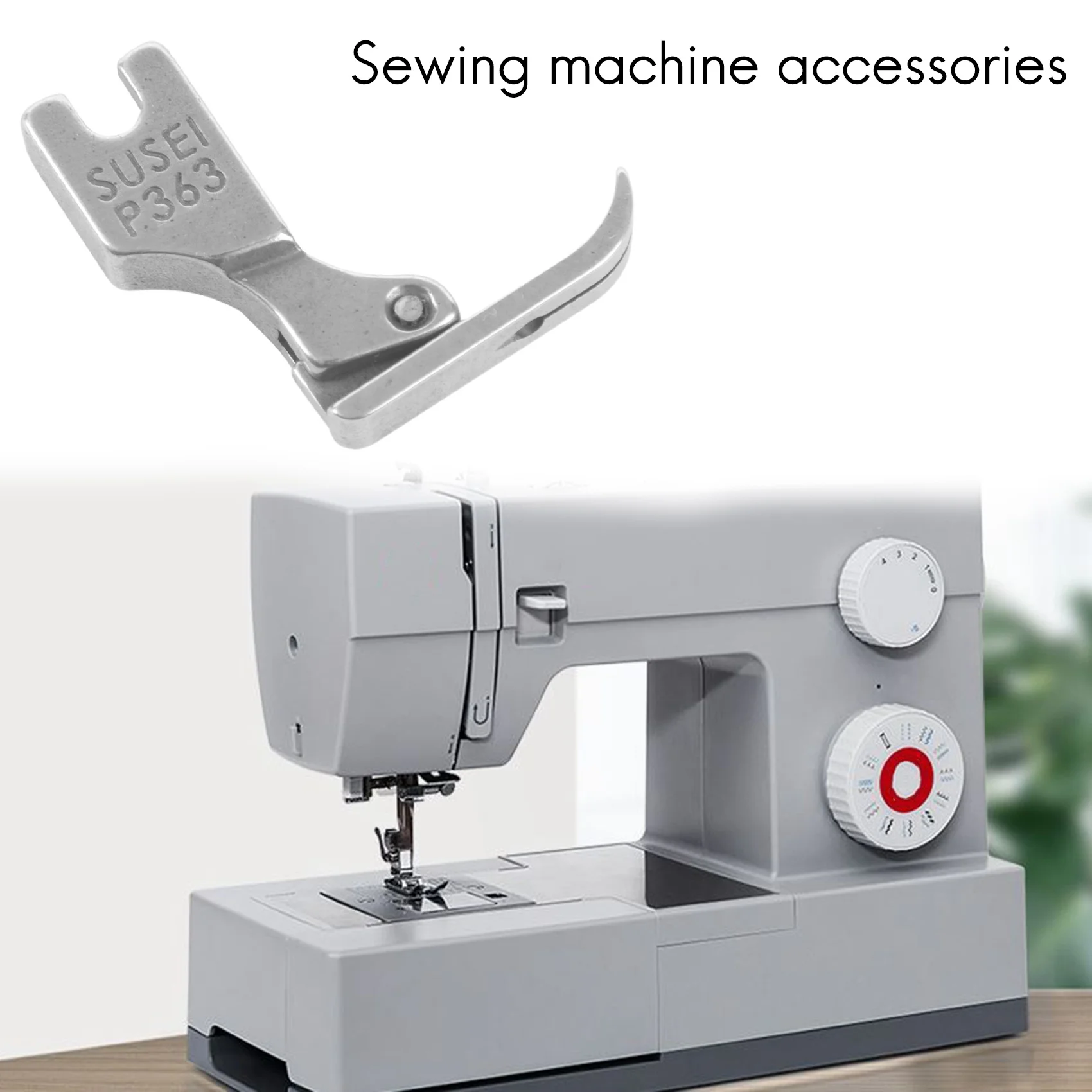 Piedino per pressa per macchina da cucire in acciaio semplice piedino per cerniera stretto per forniture di parti per accessori per macchine da cucire industriali