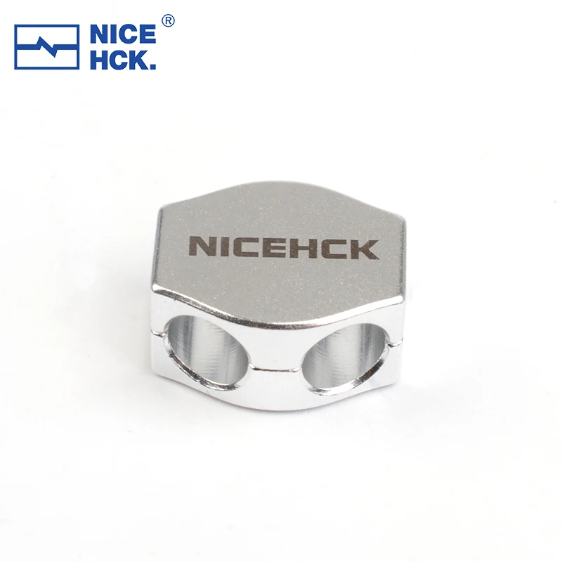 NiceHCK-Coulissant de câble pour écouteurs, poignées en alliage, conception amovible, absorption des chocs, effet stéthoscope SAP, acoustique, HIFI, accessoire de bricolage