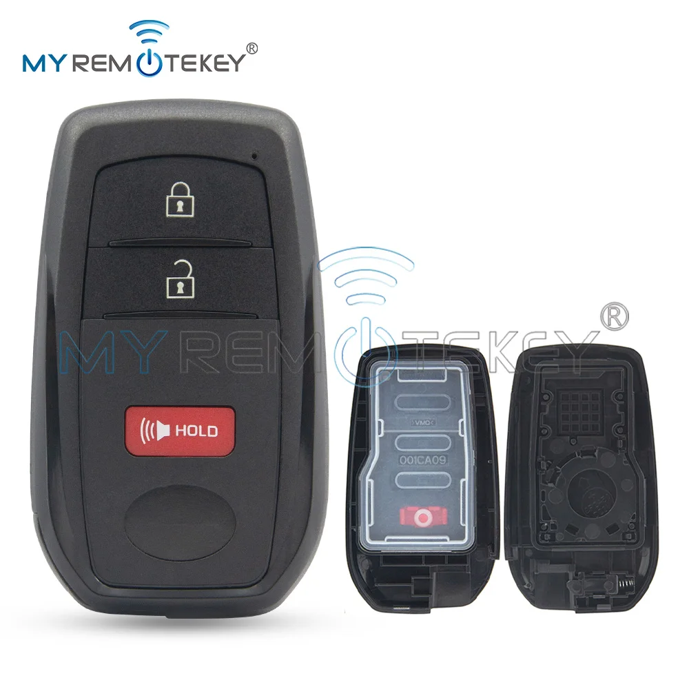 REMTEKEY FCC HYQ14FBW Smart Key Shell 3 Button for 2022 Toyota Corolla Cross PN 8990H-0A010