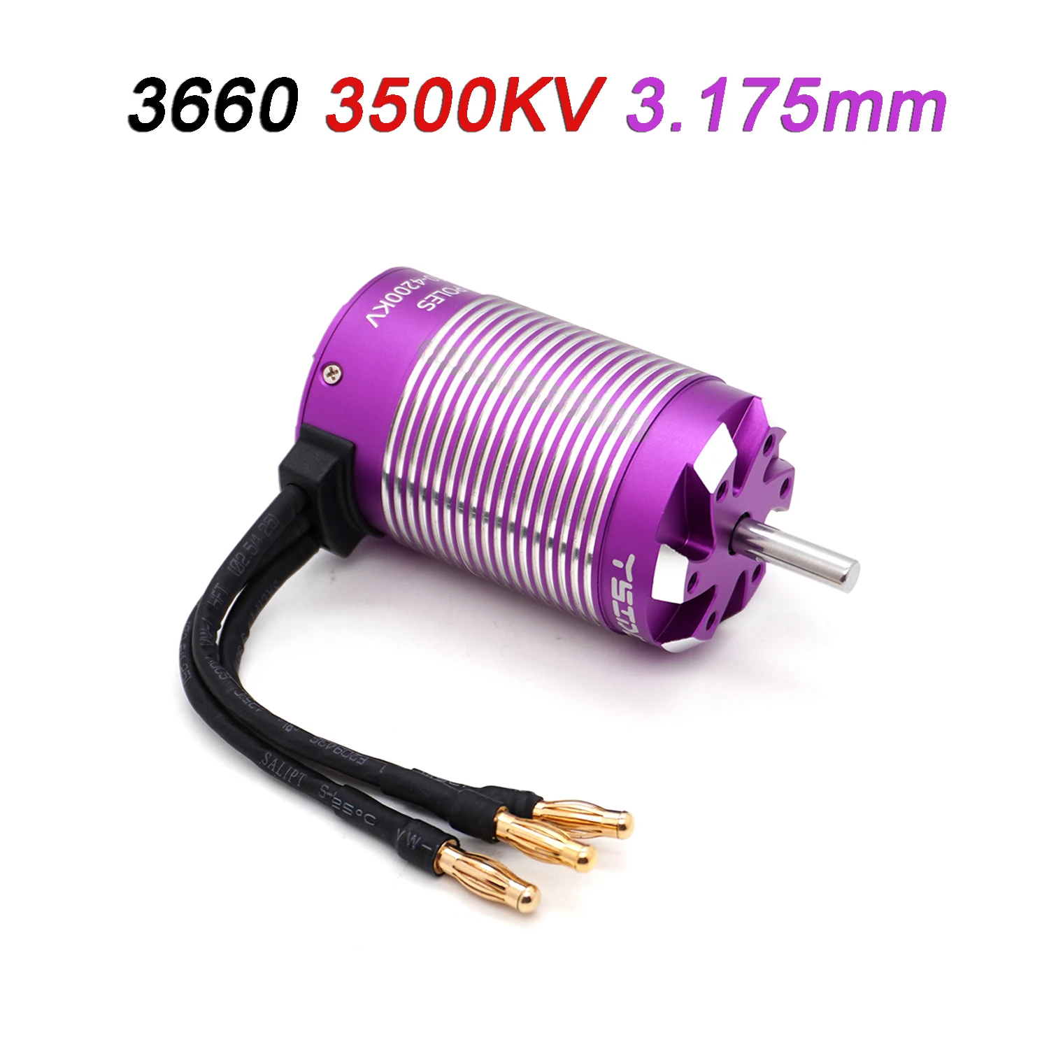 YSIDO RC Motor 3650 3660 3674 Sensorloze Borstelloze Motor 5.0mm/3.175mm As voor 1/8 1/10 RC Auto Drift Racing Off-Road RC Boot
