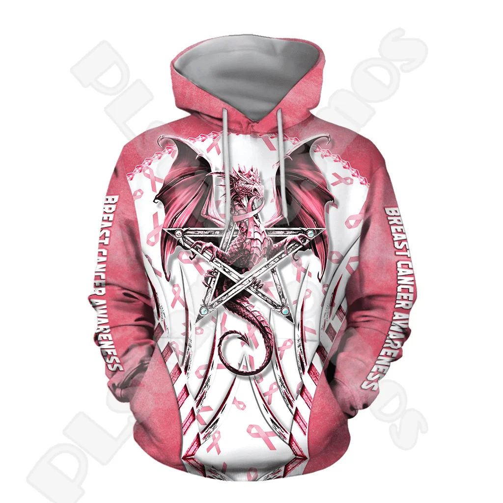 

Custom Name Breast Cancer Fighter Pink Colorful Tattoo Retro Vintage 3DPrint Pullover Harajuku Casual Funny Hoodies Jacket A7