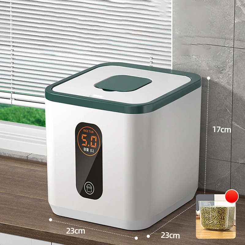 Rijstemmer Insectenbestendig Vochtbestendig Verzegeld Huishoudelijk Food-grade Rijstpot Rijstdoos Meel Rijstopslag Rijstpot