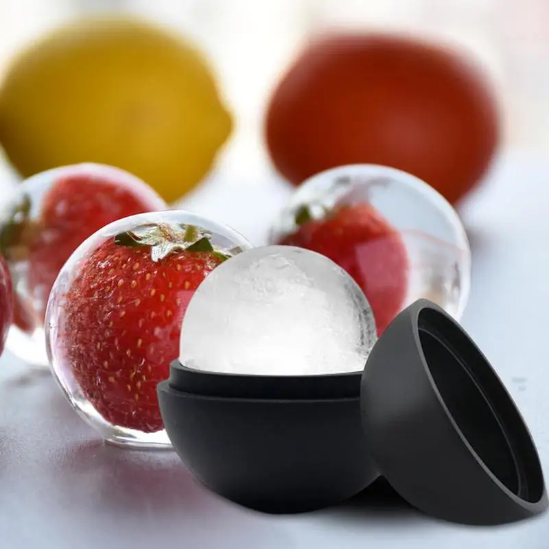 Okrągła kula Silikonowe foremki do lodu Silikonowe kule Formy do lodu Okrągłe foremki do kostek lodu Makes Large Ice Balls Narzędzie kuchenne