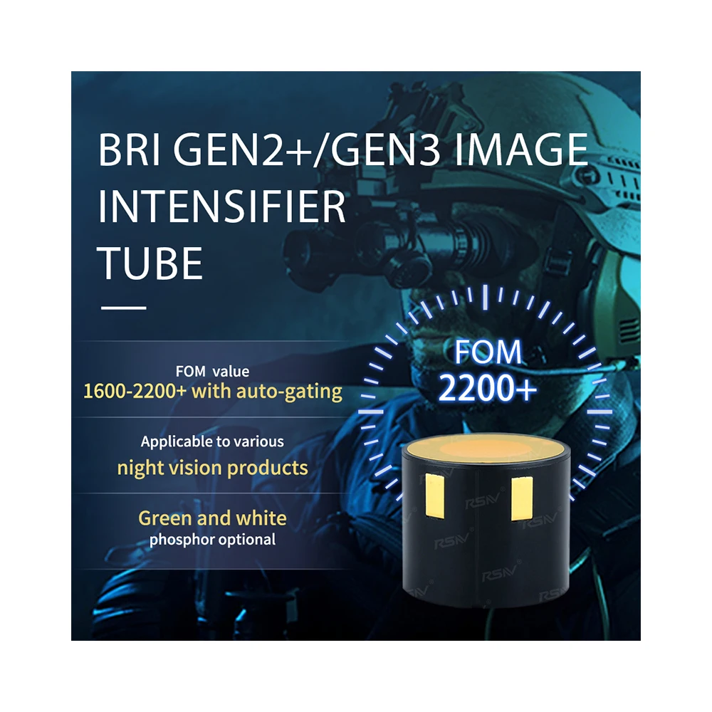 

RSNV Low Light MX10160 FOM1400+ Gen2+ Green White Phosphor Image Intensifier Night Vision Tube For Hunting