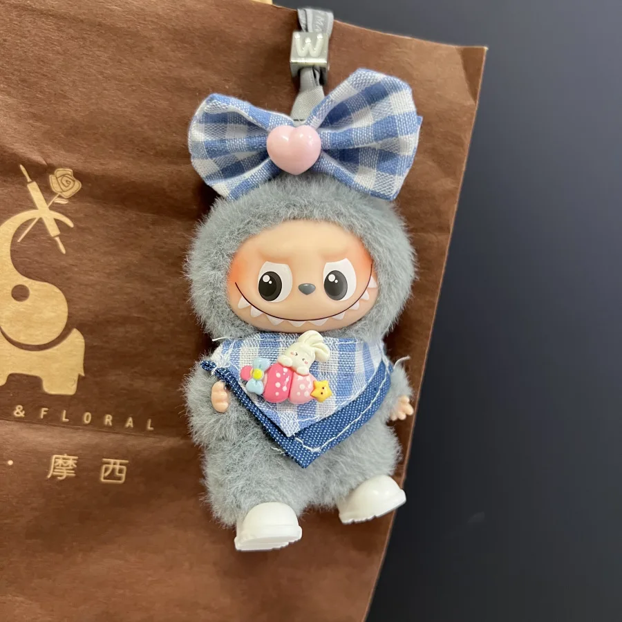 새로운 미니 플러시 인형 의상 액세서리 한국 Kpop Exo 15-17cm 라부부 아이돌 작업복 세트 의류 선물