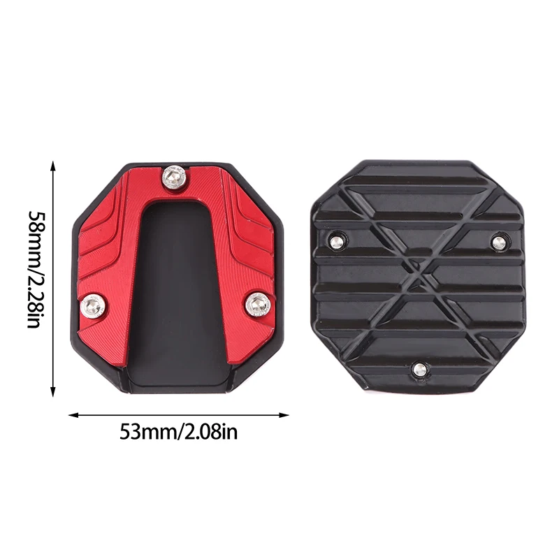 Universal Kickstand Extender Pé Side Stand, Extensão Pad, Placa de Apoio, Anti-Skid, Base Ampliada, Scooter, Motocicleta, Bicicleta