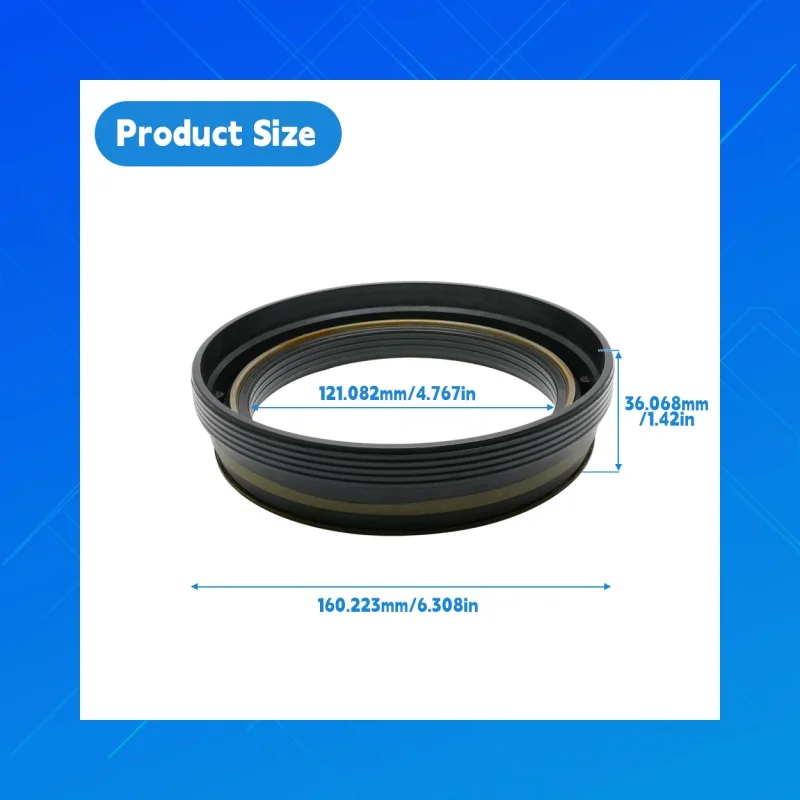 

Size121.082x160.223x36.068mm,DMHUI high-quality NBR Wheel hub oil seal tractor oil seals,Fit for 47692,PLUS XL style