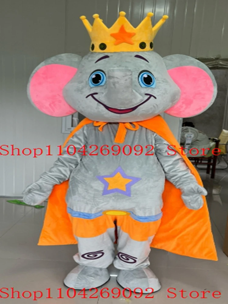 

Adult Elephant Mascot Costumes Elephant Cosplay Costumes Cartoon Apparel advertisement costumes Halloween Birthday party
