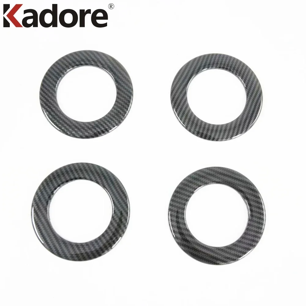 لتويوتا سيينا 2019 2020 ألياف الكربون العلوي تكييف الهواء تنفيس غطاء الكسوة مخرج تيار متردد الإطار اكسسوارات السيارات الداخلية