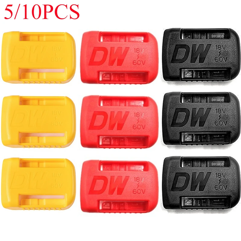 Battery Belt Clip 5/10PCS Battery Dock Holder for Dewalt 14.4/18V Li-Ion Batteries Power Tools Battery Dock Wall Storage Clip